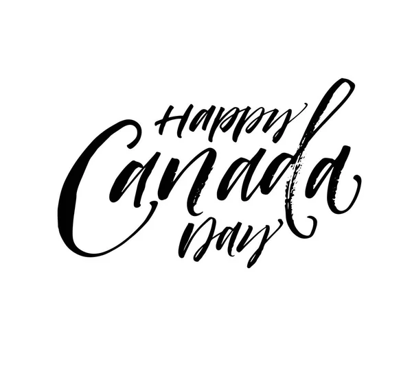 Счастливая фраза дня Канады . — стоковый вектор
