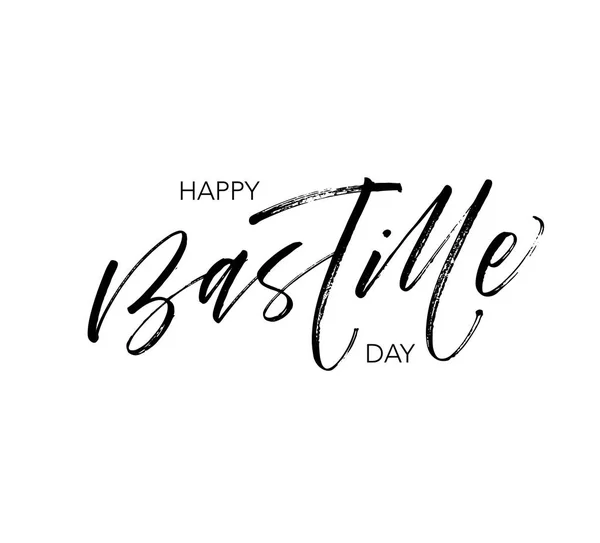 Happy Bastille Day phrase. — Stock Vector