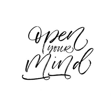 Açık Your Mind kartı. 