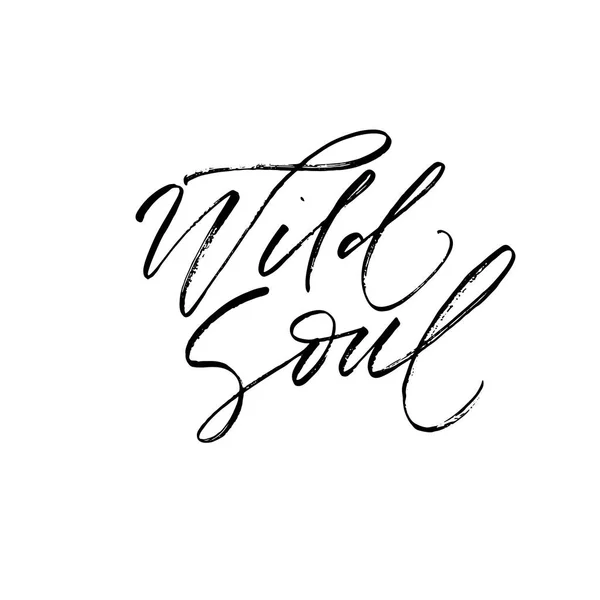 Wild soul card. — Stock Vector