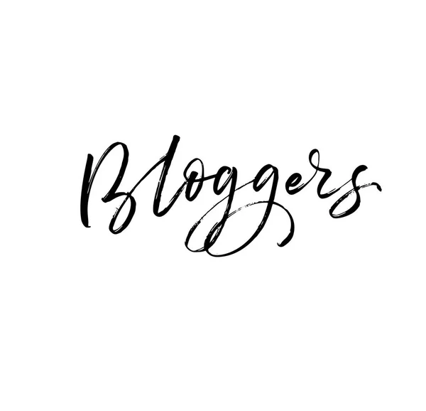 Diseño de la postal de Bloggers . — Vector de stock