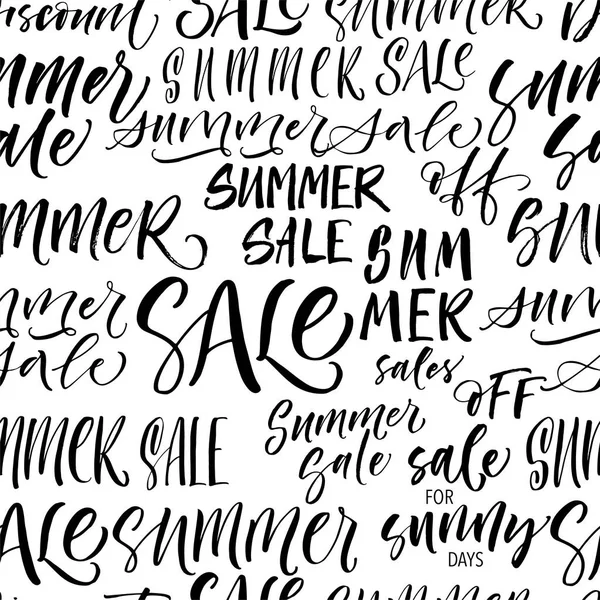 Padrão de frases de vendas de verão . —  Vetores de Stock