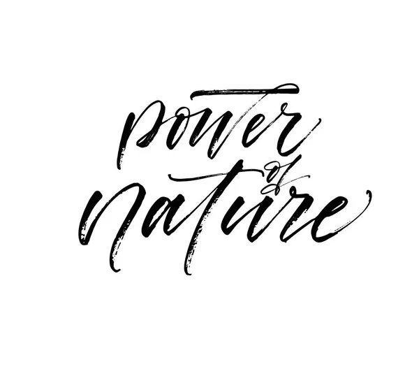 Poder da frase natureza . — Vetor de Stock