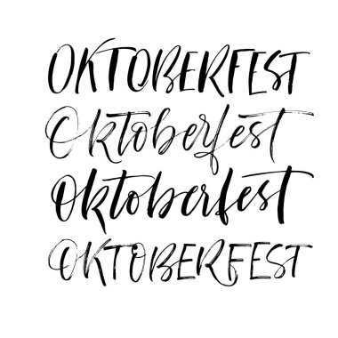 Oktoberfest ifadeler. Mürekkep çizim
