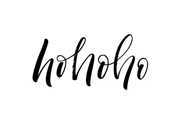 Conception de l'encre Ho ho ho phrase — Image vectorielle