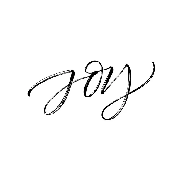 Design de frase de alegria de tinta —  Vetores de Stock
