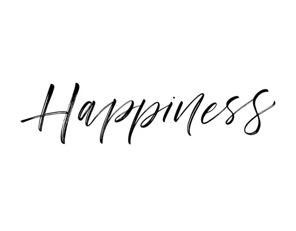 Σχεδιασμός η φράση για την ευτυχία. — Διανυσματικό Αρχείο