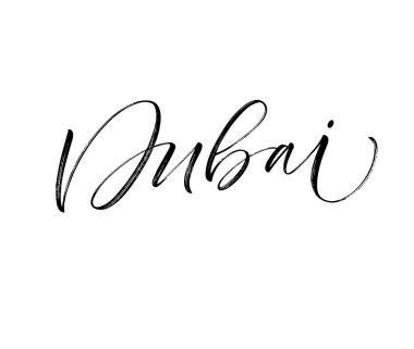 Dubai ifade. Mürekkep çizim. 