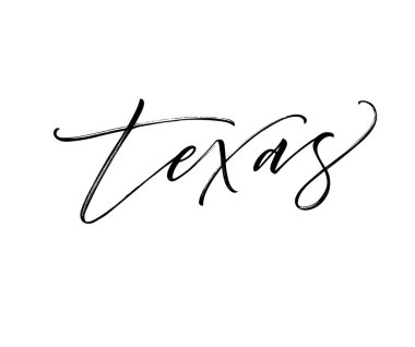 El yazısı ABD devlet adı Texas. 