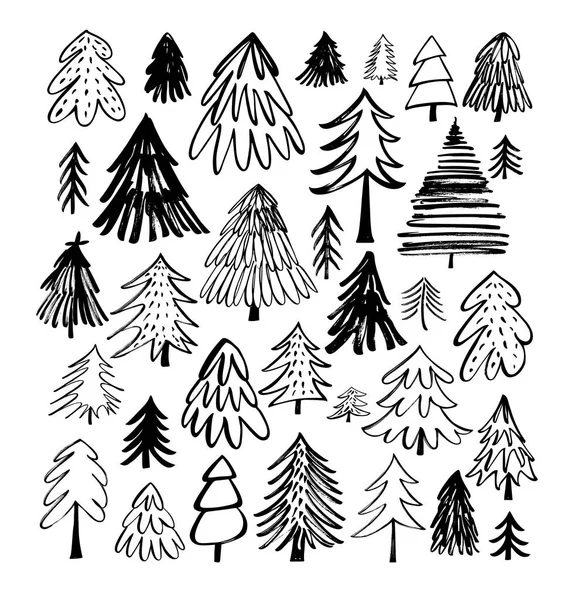 Boże Narodzenie Elementy drzew. — Wektor stockowy