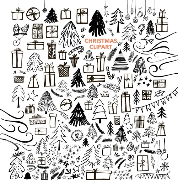 Holiday attributes icons collection . — Stock Vector