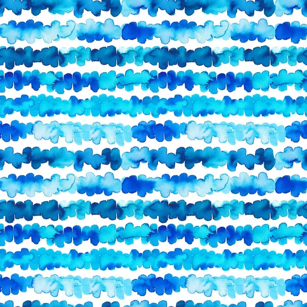 Blue watercolor seamless pattern