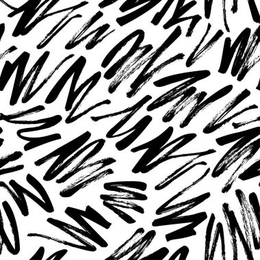 mürekkep fırça darbeleri ile Seamless Modeli.