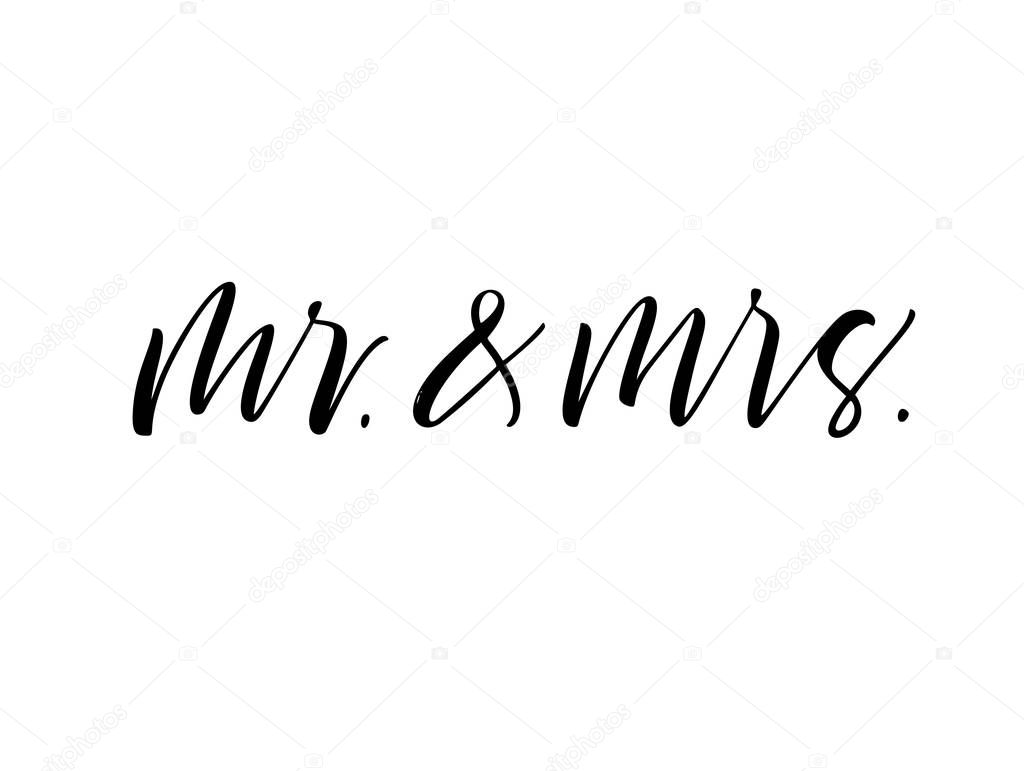 Mr.& Mrs card.