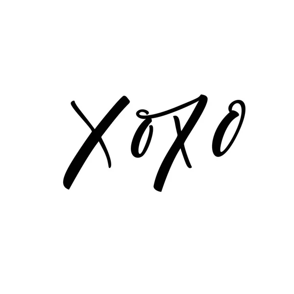 Hand drawn lettering Xoxo. — Stock Vector
