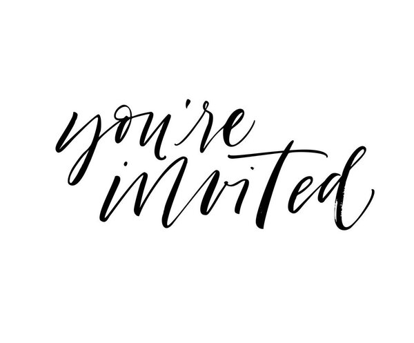 Ты приглашена.
.