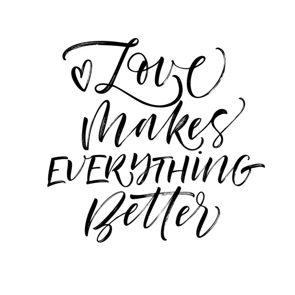 Liebe macht alles besser. — Stockvektor