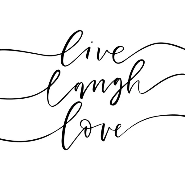 Live, laugh, liefde. — Stockvector