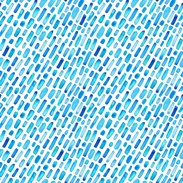 Diagonal Padrão Sem Costura Aquarela Azul Fundo Geométrico Ornamento Para — Fotografia de Stock