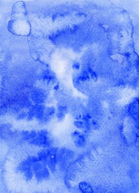 El suluboya arka plan çekilmiş. Ultramarine ve mavi renk. Suluboya arka plan gradyan ile. 