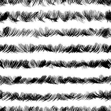 Karalama mürekkebi fırça darbeleri pürüzsüz desen