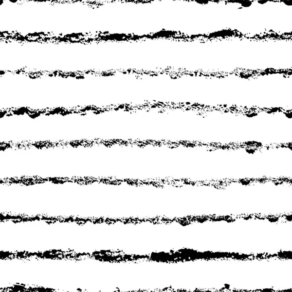 Horizontale Pinselstriche Linien Vektor nahtlose Muster. künstlerische Kohle Bleistift Zeichnung dekorative Textur. — Stockvektor