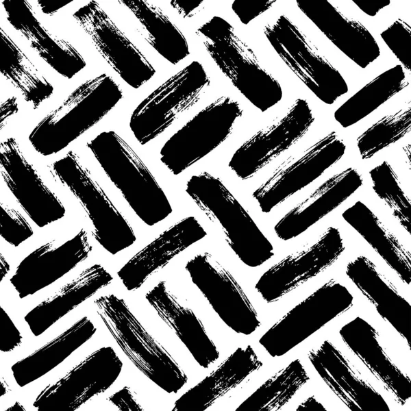 Geometrisches handgezeichnetes abstraktes Vektor nahtloses Muster — Stockvektor