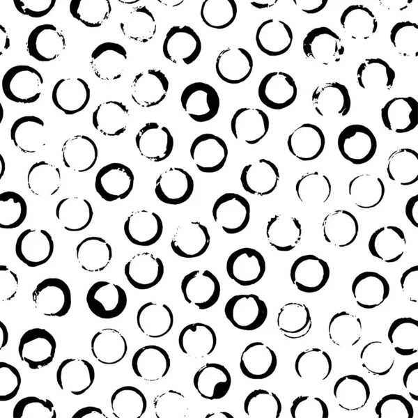 Cercles vecteur à pois motif sans couture . — Image vectorielle