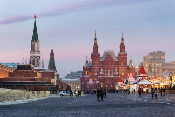 Red Square at New Year — Stock Photo, Image