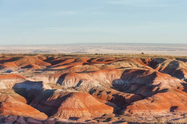 Захід сонця у пофарбовані пустелі — стокове фото