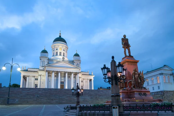 Senate square at night — Stock Photo, Image