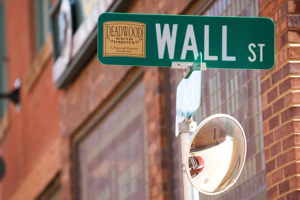 Street sign in historical Deadwood — Stock Photo, Image