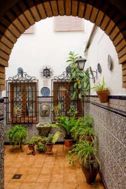 tipik İspanyol avlu