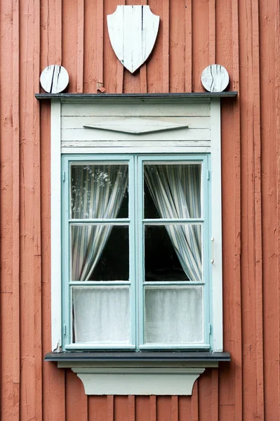 Typisk finska fönster — Stockfoto