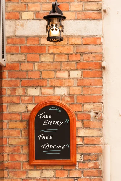 Free entry sign — Stock Photo, Image