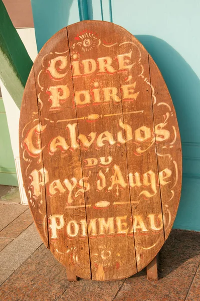 Elma suyu ve calvados işareti — Stok fotoğraf