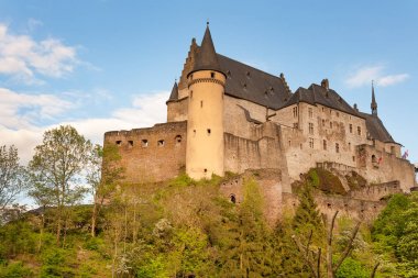 Lüksemburg 'daki Vianden Kalesi
