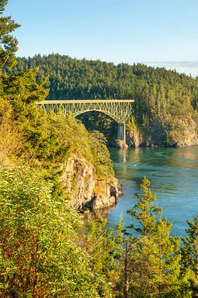 Pont Deception Pass Entre Whidbey Island Fidalgo Island Pacific Northwest — Photo