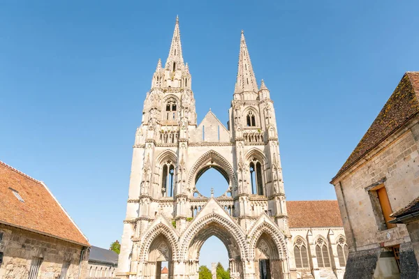 Famous Remains Ofsaint Jean Des Vignes Abbey National Historic Monument — Stock Photo, Image