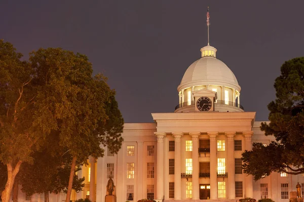 Alabama State Capitol Historisch Eerste Geconfedereerd Capitool Montgomery Hoofdstad Van — Stockfoto