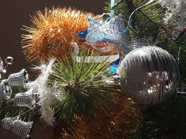 Christmas Tree Decorations New Year — Stock Photo, Image