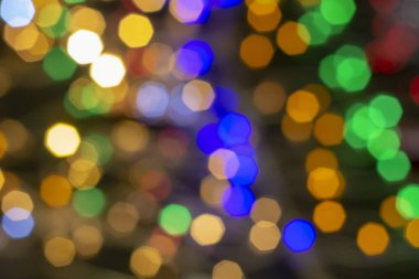 Altıgen parlaklık, çok renkli arka plan. Soyut dokusal arka plan. Bokeh