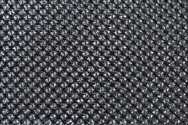 Schwarz Weiß Glänzenden Textuellen Hintergrund Industrielle Muster Frontansicht — Stockfoto
