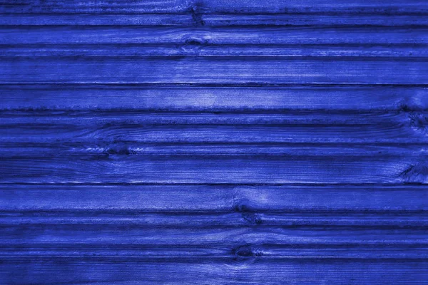 Blue wooden textured background. View from front. — 스톡 사진