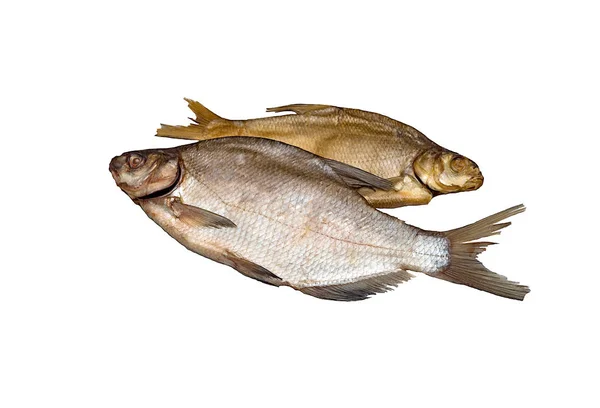 Two Fish Bream One Dried Salted Other Salted Cold Smoked — 스톡 사진