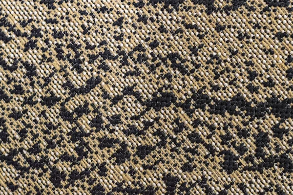 Zwart Bruin Textiel Textuur Achtergrond Bovenaanzicht — Stockfoto