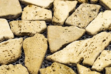 Taşlar hafif dokusal arkaplan. Mavili