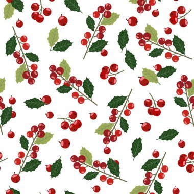 Noel arkaplanlı kusursuz desen, çobanpüskülü, ambalaj kağıdıyla kış deseni, desenler, kış selamları, web sayfası geçmişi, Noel ve yeni yıl tebrik kartları.