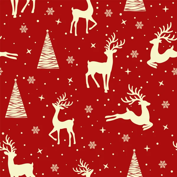 Ren geyiği geçmişi olan kusursuz bir Noel deseni ren geyiği deseni, ambalaj kağıdı, şablon dolguları, kış selamlamaları, web sayfası geçmişi, Noel ve yeni yıl tebrik kartları.