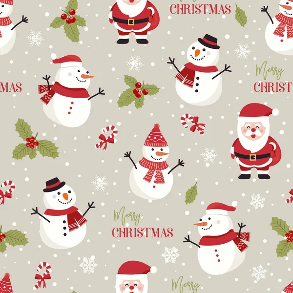 Kardan adam geçmişine sahip kusursuz bir Noel deseni, kutsal dutlu kış deseni, ambalaj kağıdı, şablon dolguları, kış selamları, web sayfası geçmişi, Noel ve yeni yıl tebrik kartları